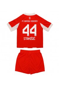 Bayern Munich Josip Stanisic #44 Jalkapallovaatteet Lasten Kotipeliasu 2025-26 Lyhythihainen (+ Lyhyet housut)